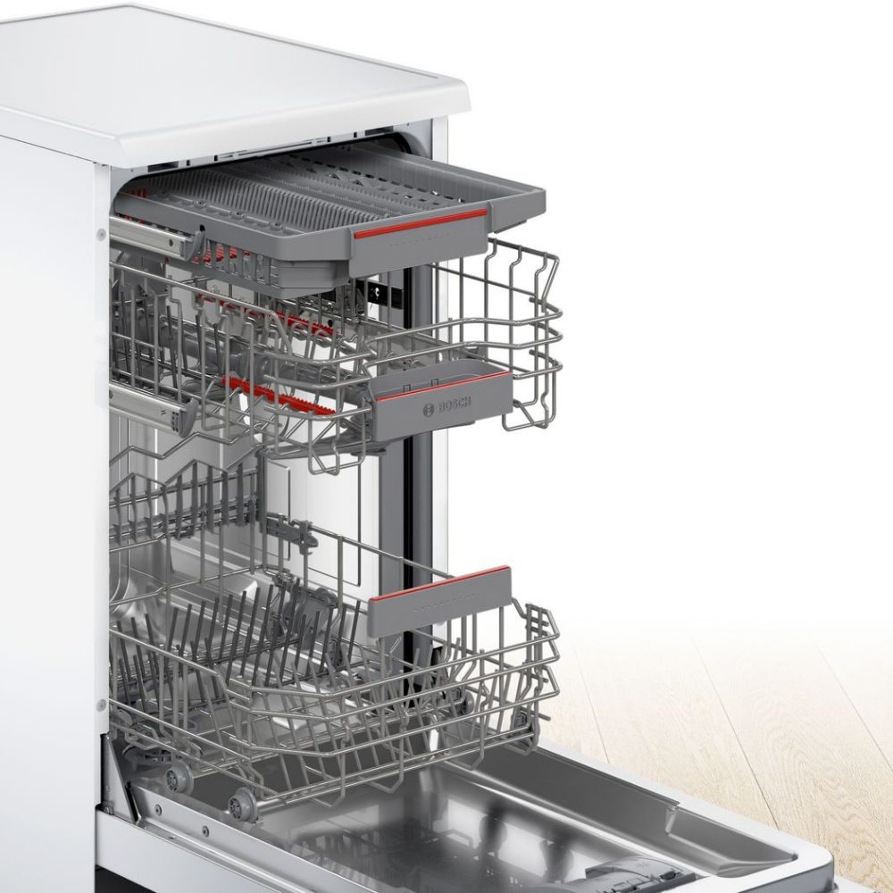 Bosch 45cm Series 4 Freestanding Dishwasher SPS4HMW49G - White Bosch 45cm Series 4 Freestanding Dishwasher SPS4HMW49G - White