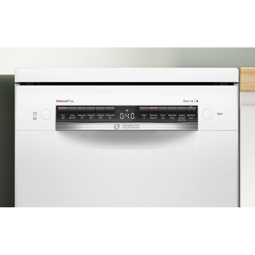 Bosch 45cm Series 4 Freestanding Dishwasher SPS4HMW49G - White Bosch 45cm Series 4 Freestanding Dishwasher SPS4HMW49G - White