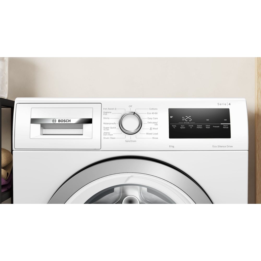 Bosch 8kg Series 4 Washing Machine 1400rpm WAN28258GB - White Bosch 8kg Series 4 Washing Machine 1400rpm WAN28258GB - White