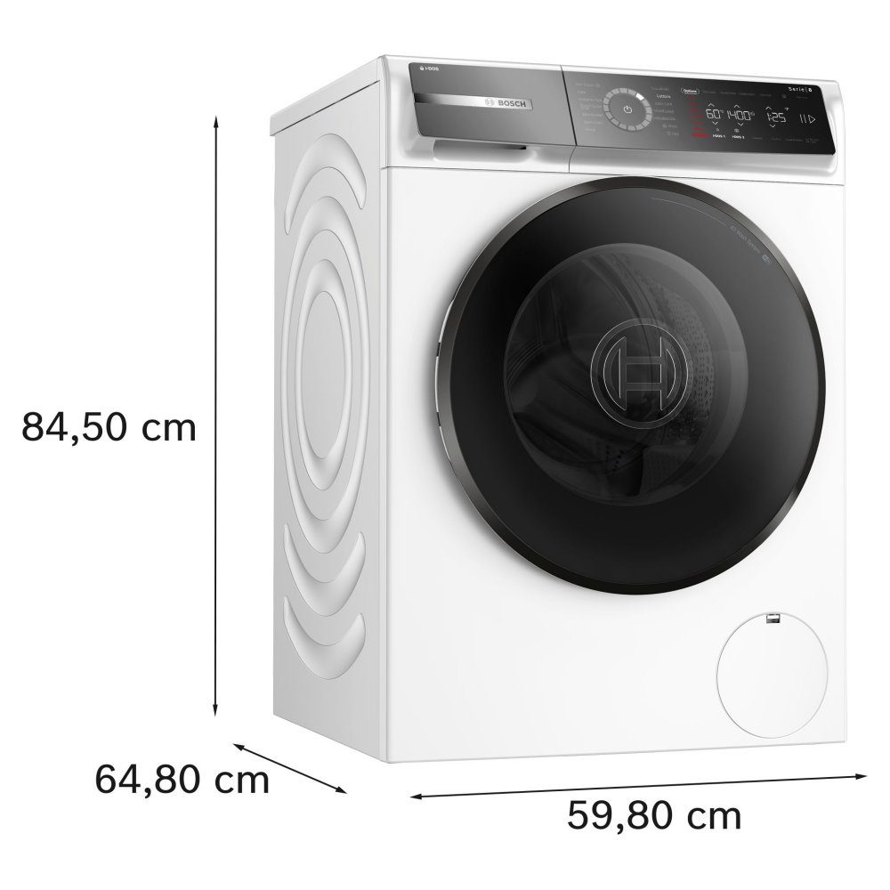 Bosch 10kg Series 8 i-Dos Washing Machine 1400rpm WGB256A2GB - White Bosch 10kg Series 8 i-Dos Washing Machine 1400rpm WGB256A2GB - White
