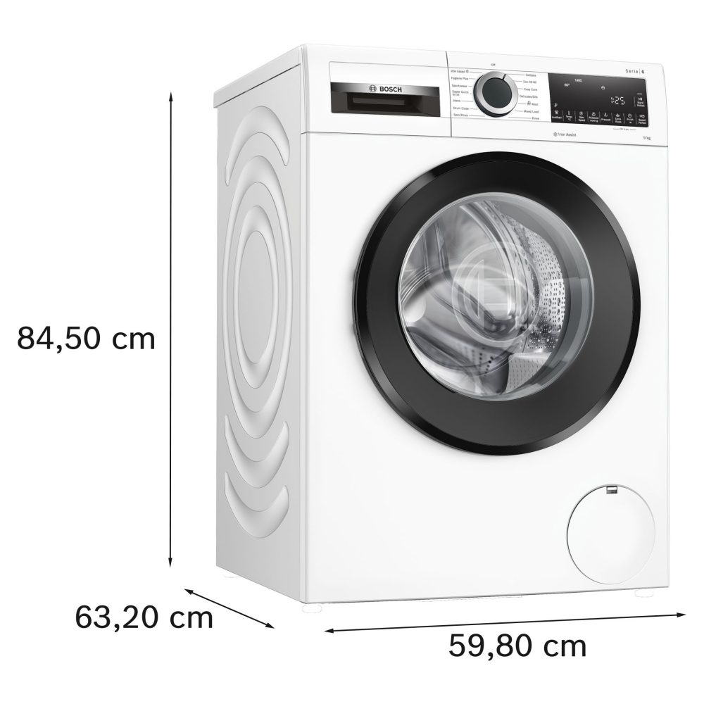 Bosch 9kg Series 4 Washing Machine 1400rpm WAN28259GB - White Bosch 9kg Series 4 Washing Machine 1400rpm WAN28259GB - White