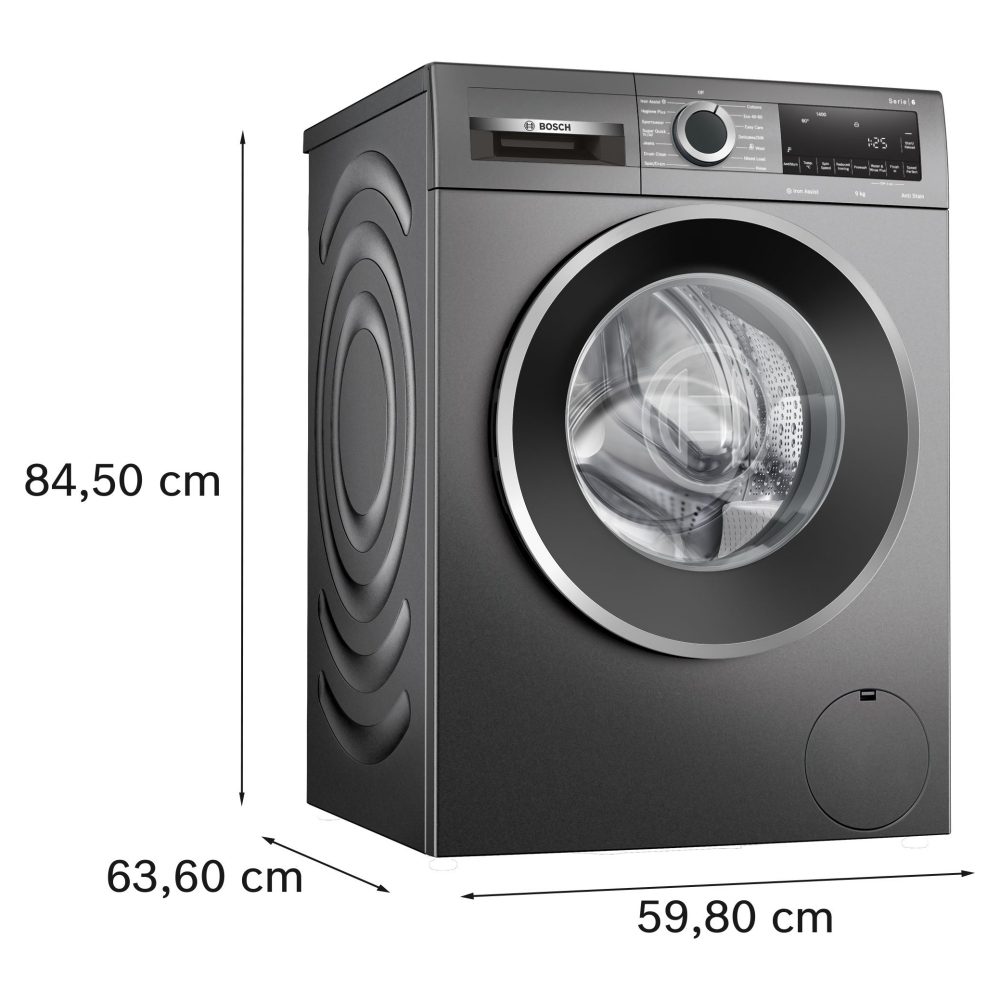Bosch 9kg Series 6 Washing Machine 1400rpm WGG244ZCGB - Graphite Bosch 9kg Series 6 Washing Machine 1400rpm WGG244ZCGB - Graphite
