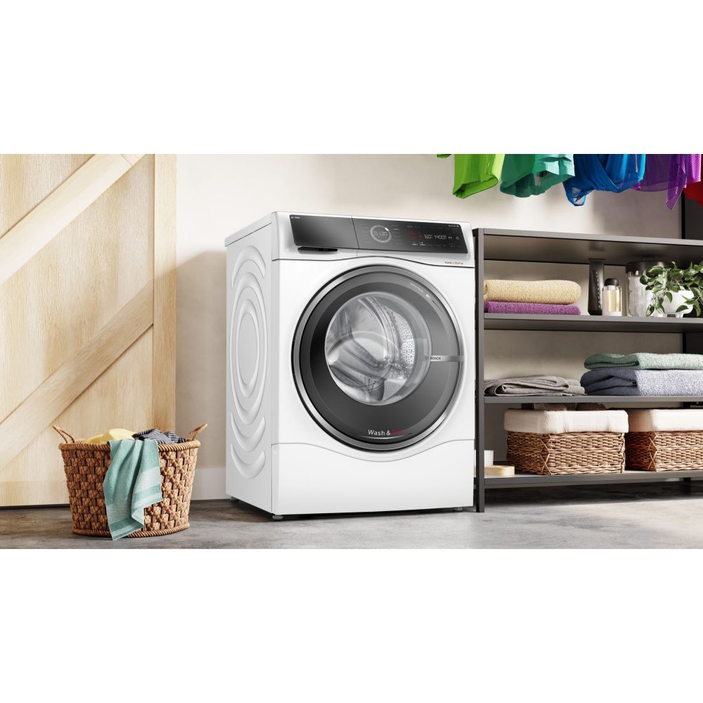 Bosch 10.5kg/6kg Series 8 Washer Dryer WNC25410GB - White Bosch 10.5kg/6kg Series 8 Washer Dryer WNC25410GB - White