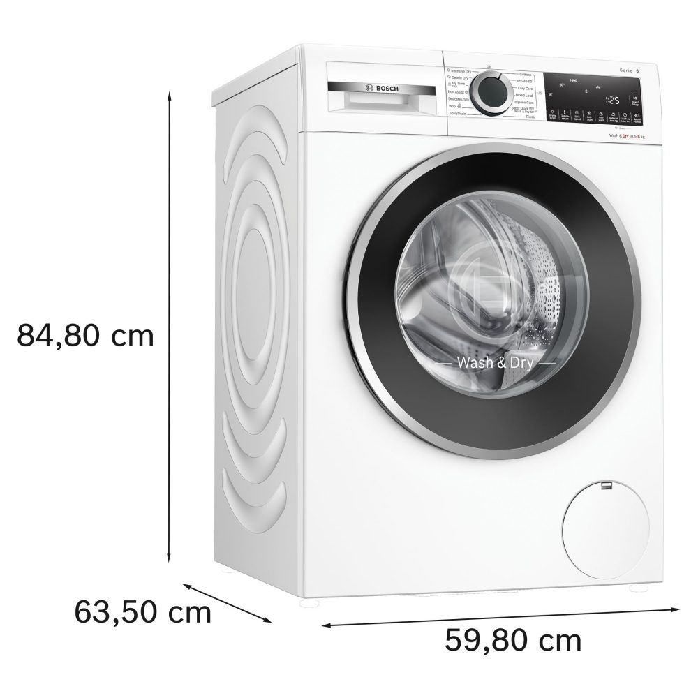 Bosch 10.5kg/6kg Series 6 Washer Dryer WNG25401GB - White Bosch 10.5kg/6kg Series 6 Washer Dryer WNG25401GB - White