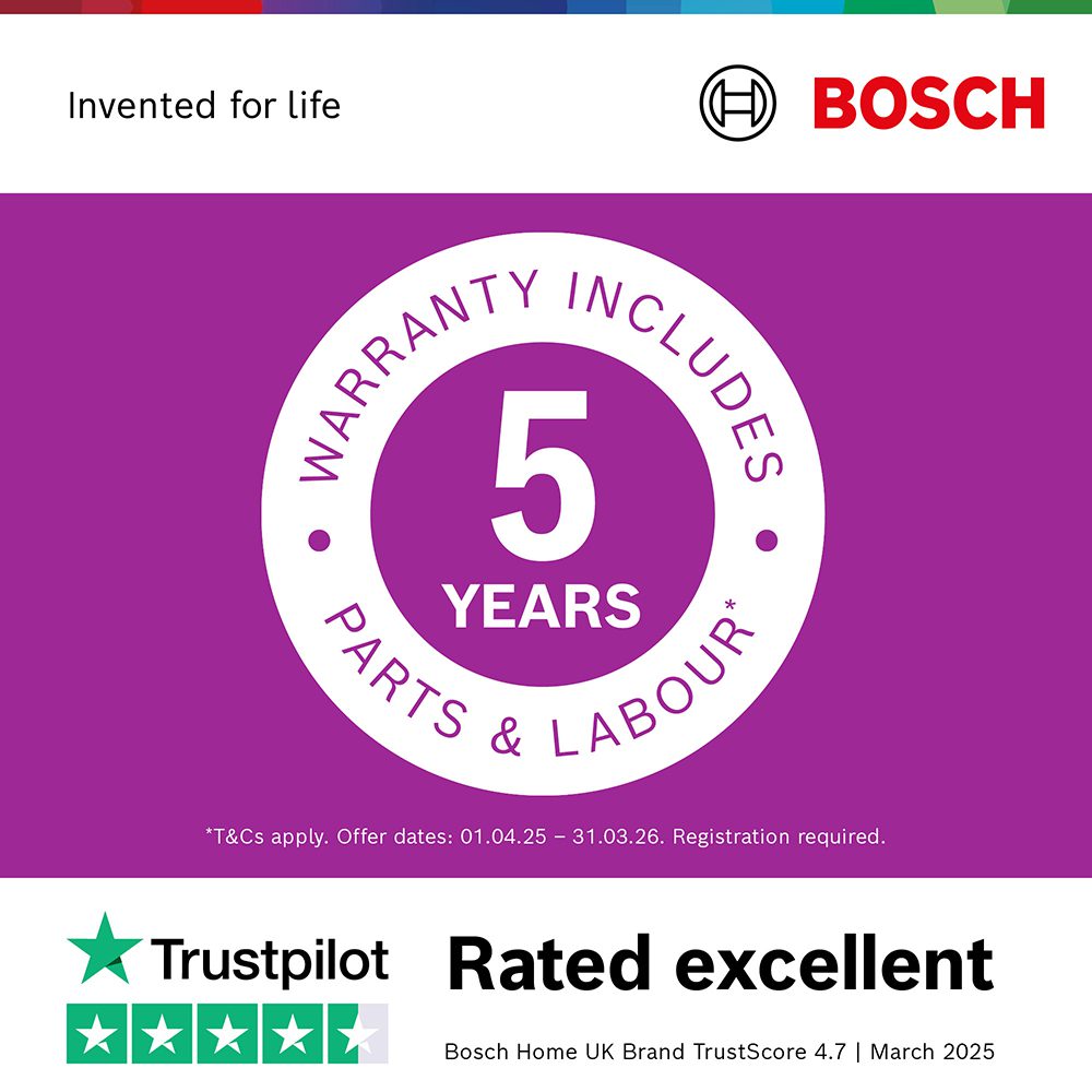 Bosch 9kg Series 4 Washing Machine 1400rpm WAN28259GB - White Bosch 9kg Series 4 Washing Machine 1400rpm WAN28259GB - White