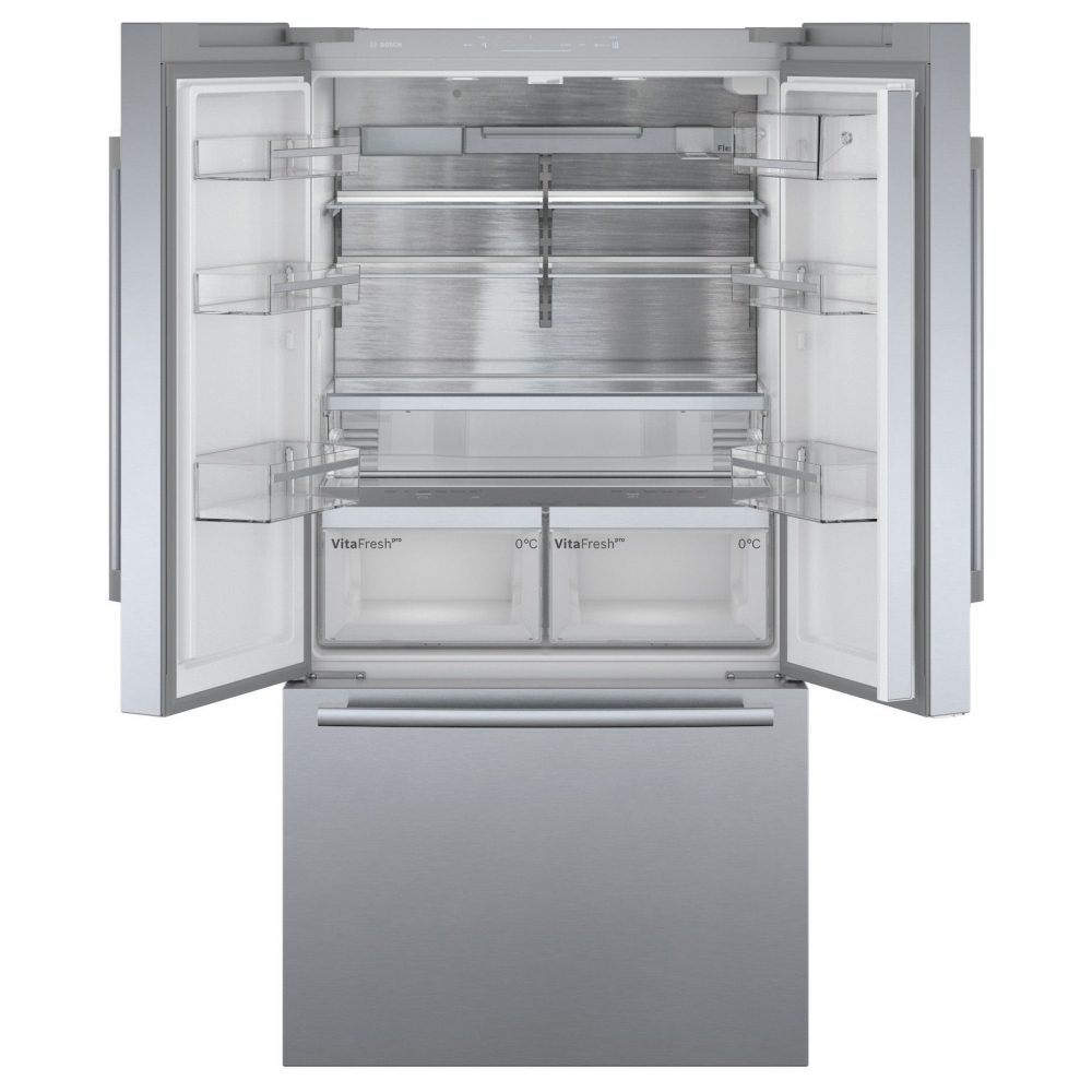 Bosch French Style Fridge Freezer With Ice & Water KFF96PIEP - Stainless Steel - Image 2