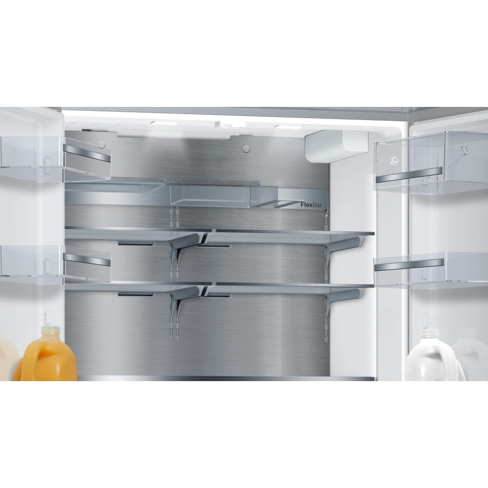 Bosch French Style Fridge Freezer With Ice & Water KFF96PIEP - Stainless Steel - Image 5