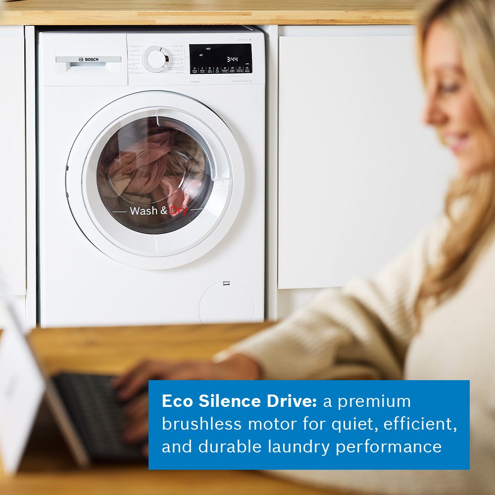 Bosch 9kg/5kg Series 4 Washer Dryer WNA144V9GB - White - Image 7