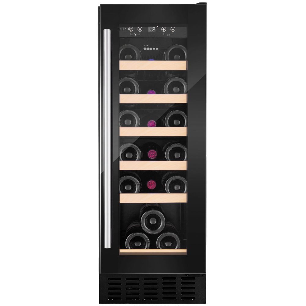CDA  30cm Undercounter Wine Cooler CFWC304BL - Black