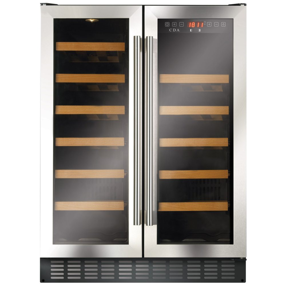 CDA  60cm Undercounter Wine Cooler FWC624SS - Stainless Steel