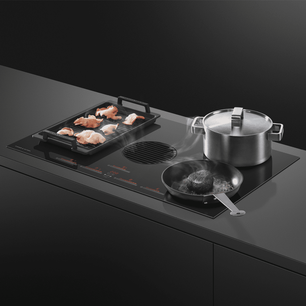 Fisher Paykel Series 9 83cm Ducted Air Venting Induction Hob CID834DTB4 - BLACK Fisher Paykel Series 9 83cm Ducted Air Venting Induction Hob CID834DTB4 - BLACK