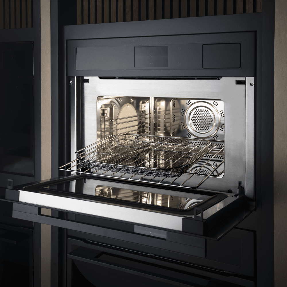 Caple Sense Premium Combination Microwave Oven With Steam For Tall Housing CMS260GM - Gunmetal Caple Sense Premium Combination Microwave Oven With Steam For Tall Housing CMS260GM - Gunmetal