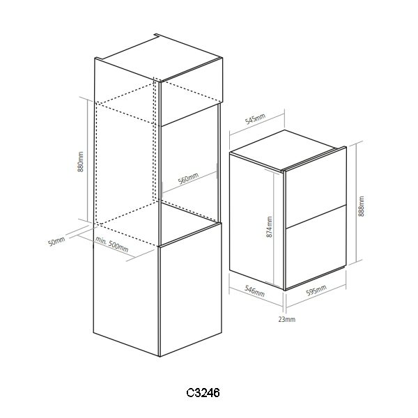 Caple Classic Built In Double Oven C3246 - Stainless Steel Caple Classic Built In Double Oven C3246 - Stainless Steel