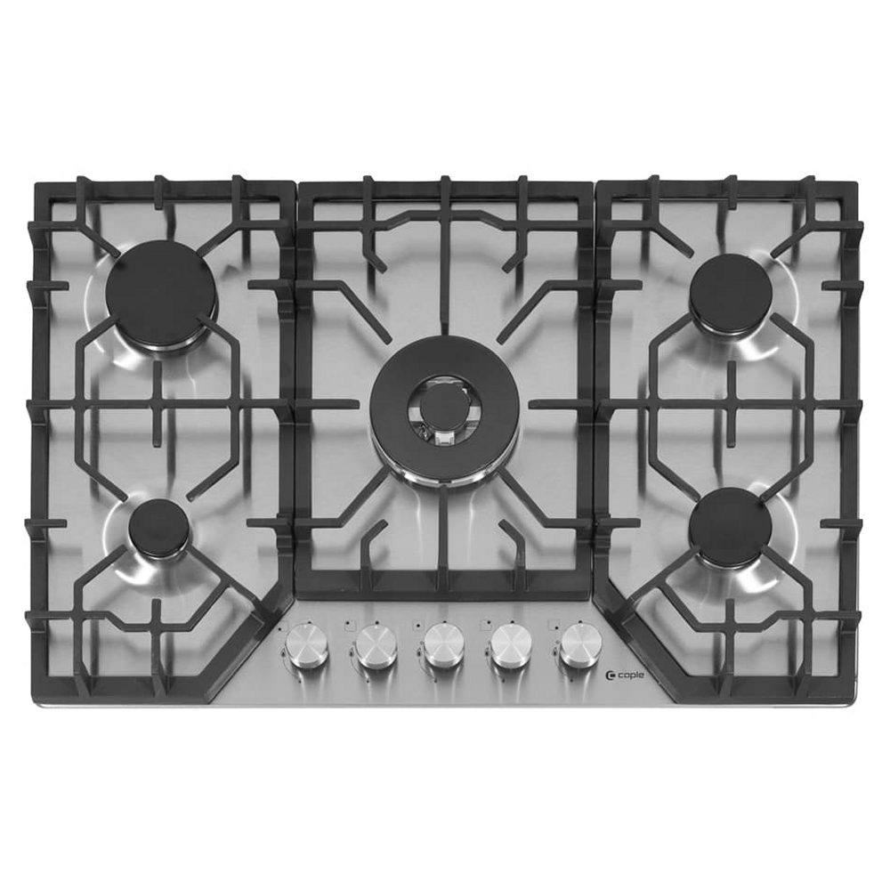 Caple  76cm 5 Burner Gas Hob C4071G - Stainless Steel