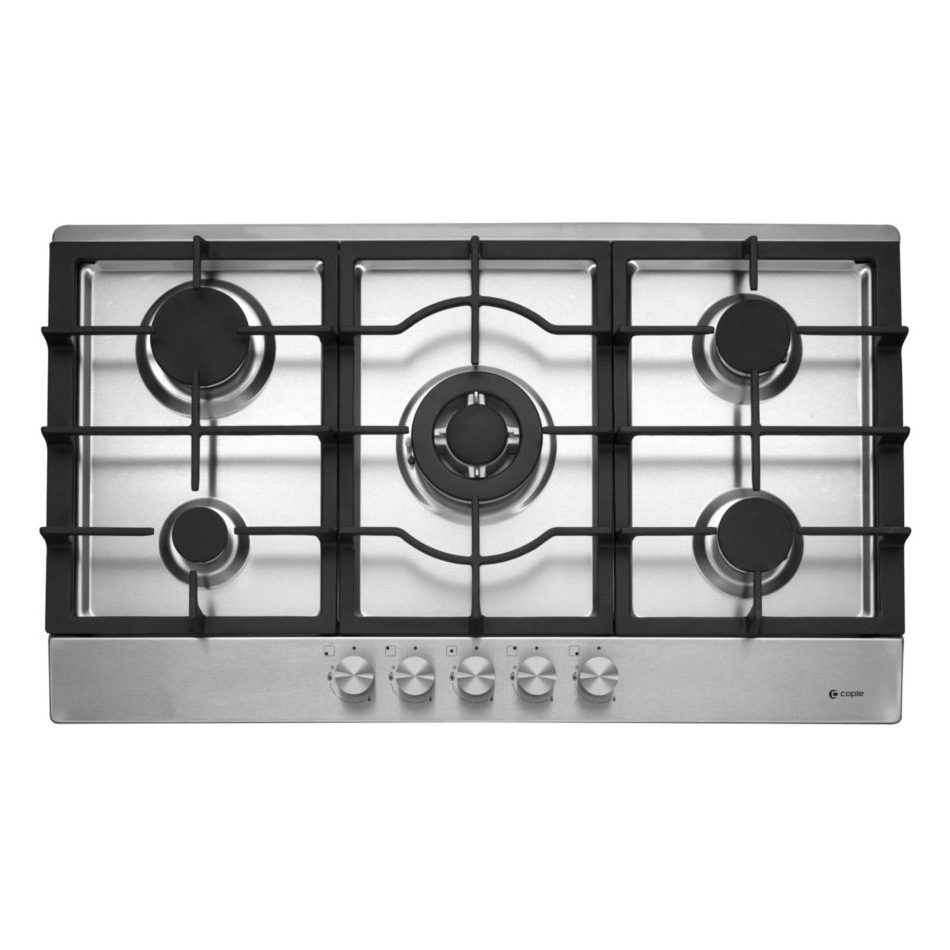 Caple  86cm 5 Burner Gas Hob C775G - Stainless Steel