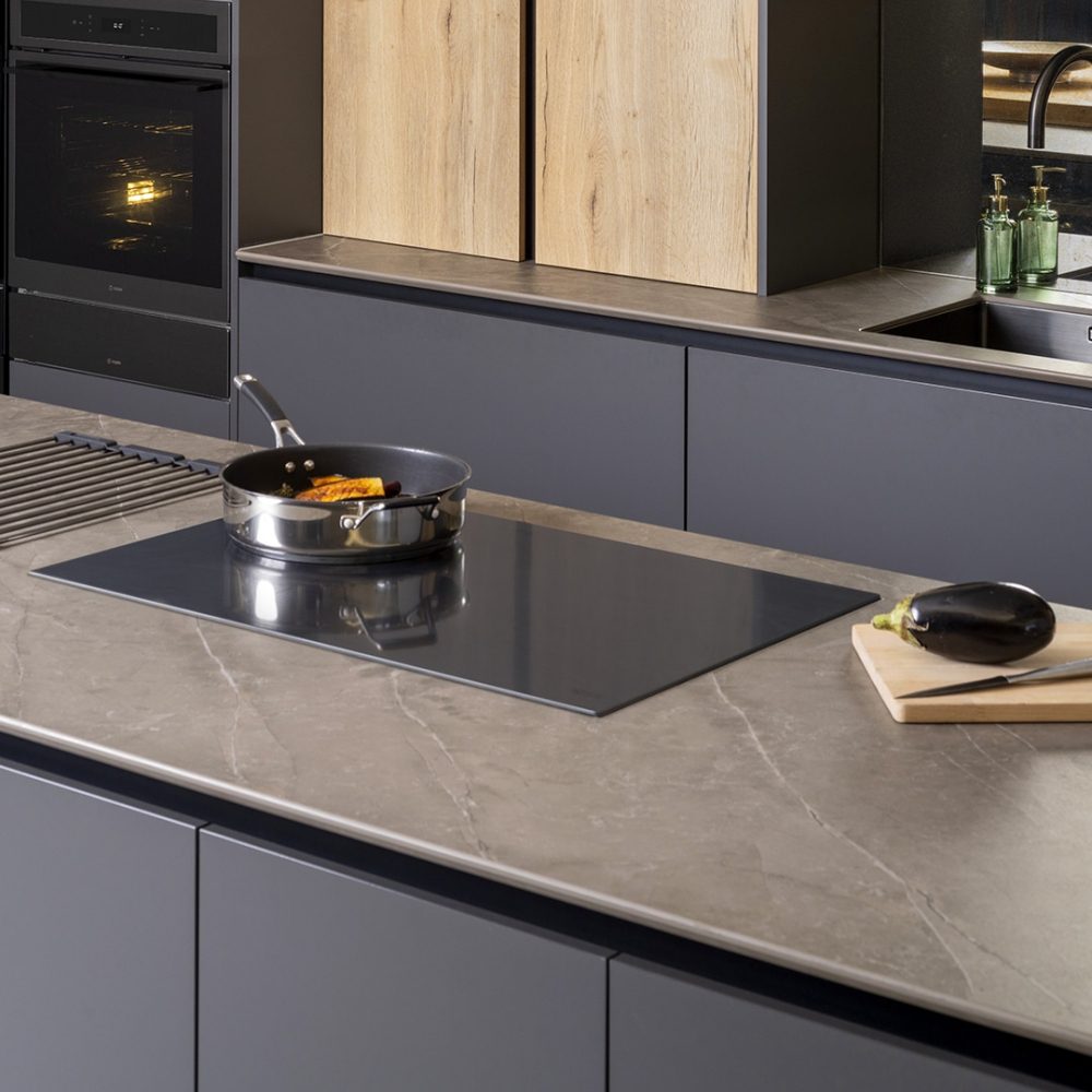 Caple 77cm Frameless 4 Zone Induction Hob C8641IGM - Gunmetal Caple 77cm Frameless 4 Zone Induction Hob C8641IGM - Gunmetal