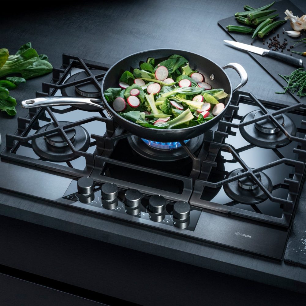 Caple 70cm 5 Burner Gas On Gas Hob C887G - Gunmetal Caple 70cm 5 Burner Gas On Gas Hob C887G - Gunmetal