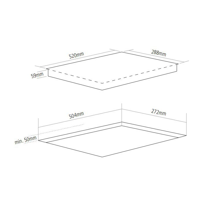Caple Domino 2 Zone Induction Hob C997I - Black Caple Domino 2 Zone Induction Hob C997I - Black