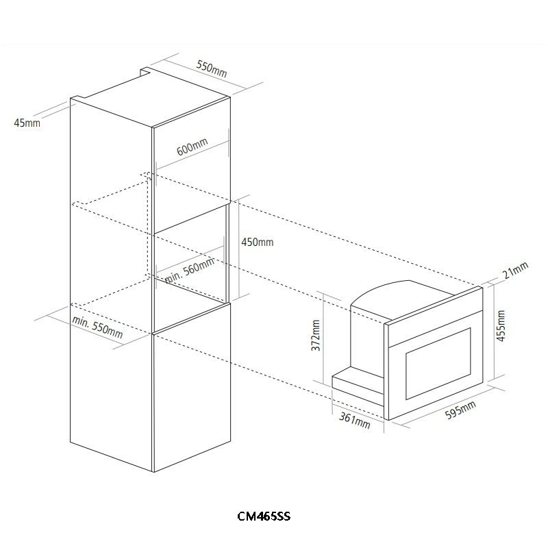 Caple Fully Automatic Built In Coffee Machine CM465SS - Stainless Steel Caple Fully Automatic Built In Coffee Machine CM465SS - Stainless Steel
