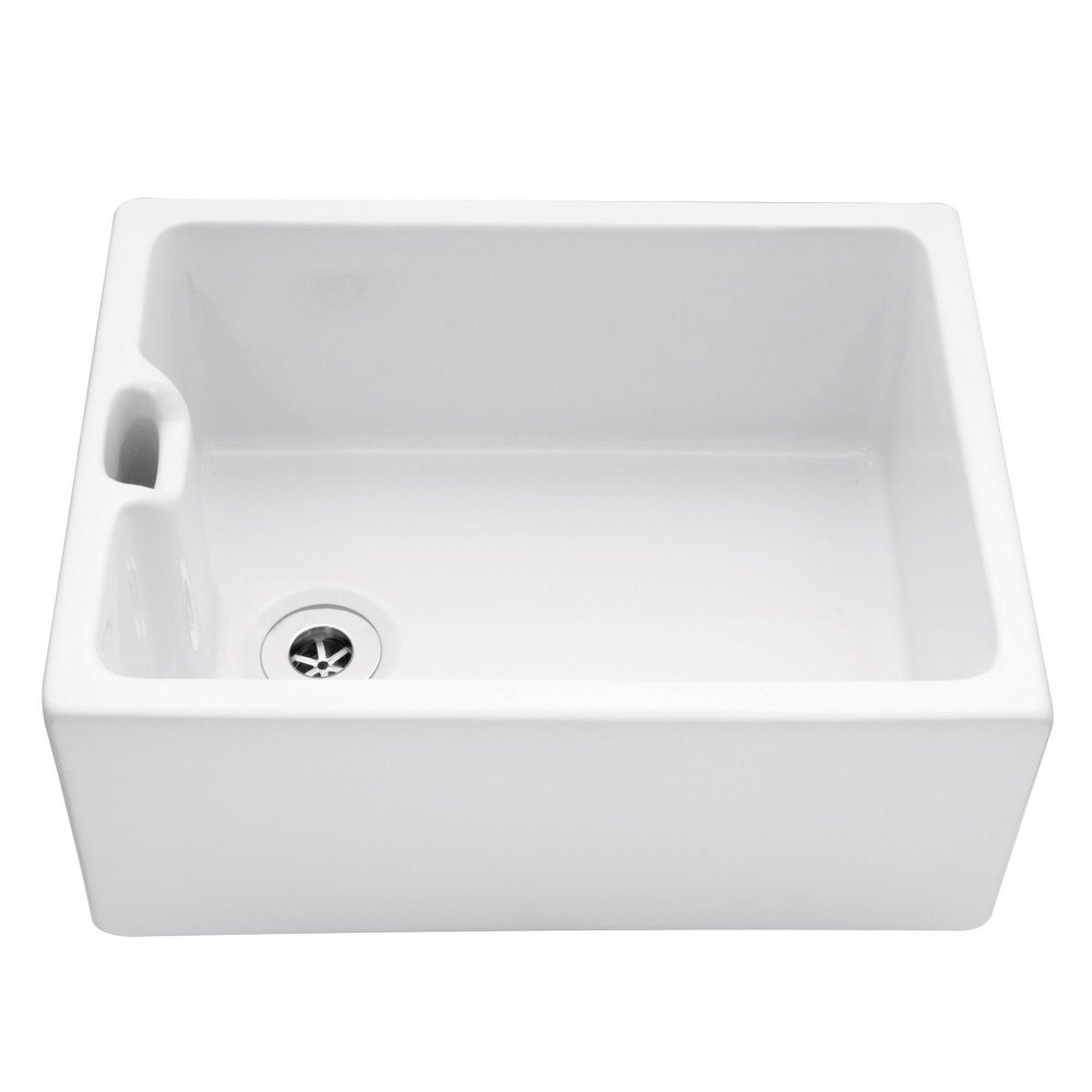 Caple  Butler 60cm Single Bowl Ceramic Sink CPBS600 - White