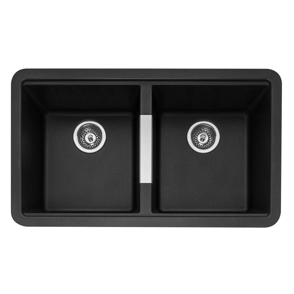 Caple  Leesti 200 Double Bowl Undermount Sink LEE200AN - Anthracite