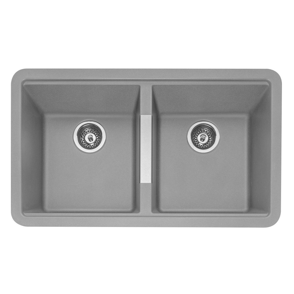 Caple  Leesti 200 Double Bowl Undermount Sink LEE200PG - Grey