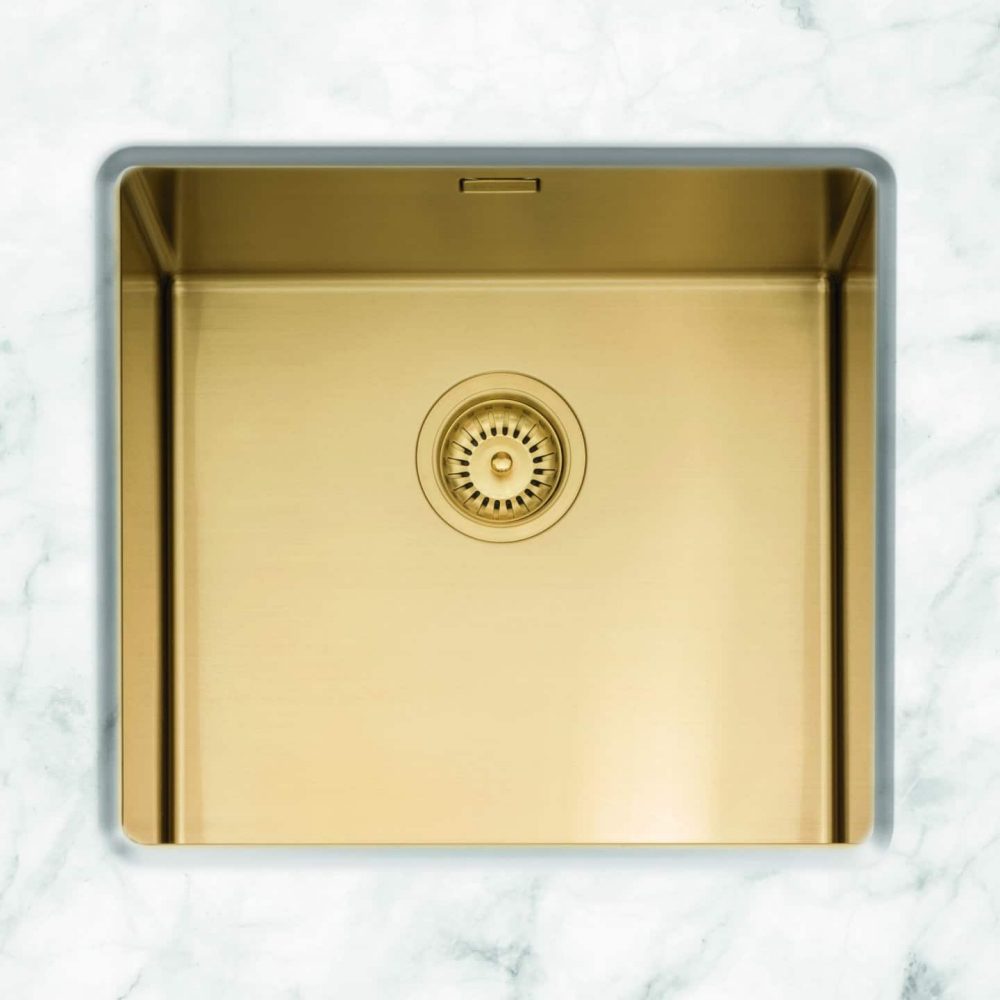 Caple Mode 45 Single Bowl Undermount Sink MODE045/GD - Gold Caple Mode 45 Single Bowl Undermount Sink MODE045/GD - Gold