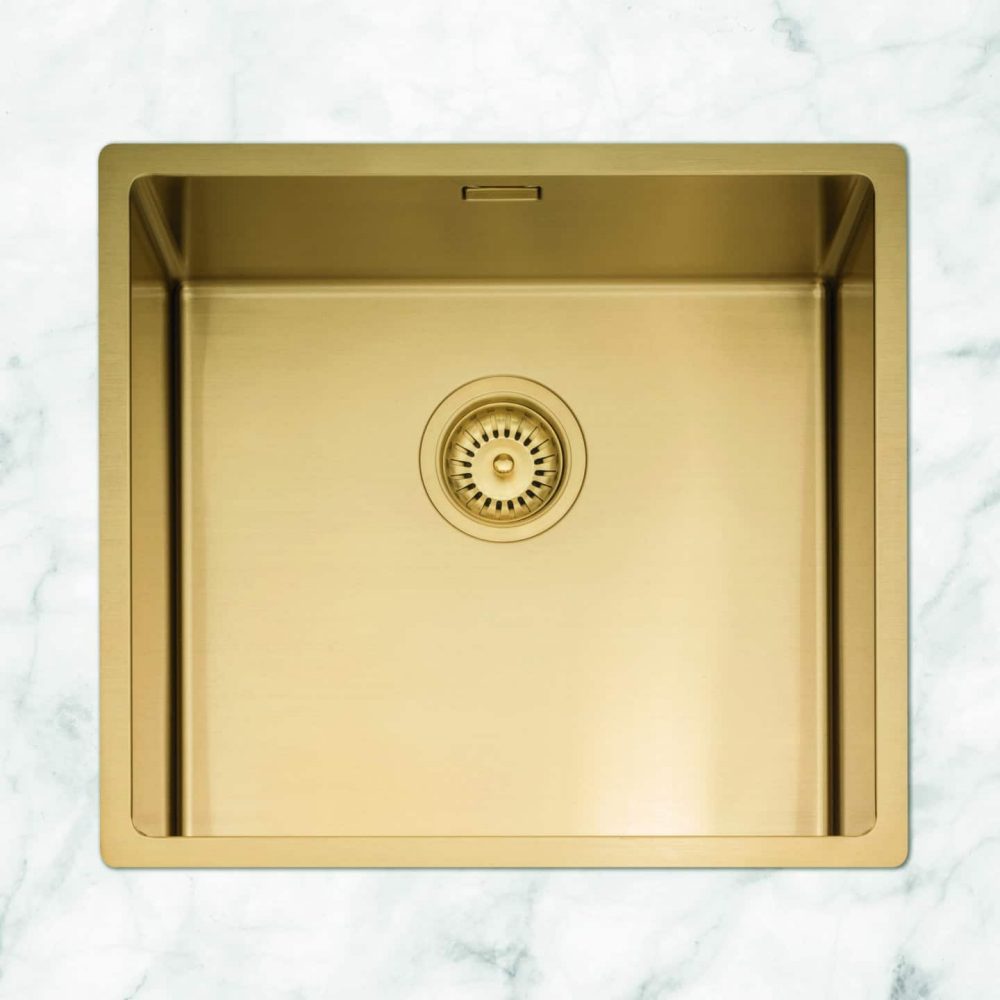 Caple Mode 45 Single Bowl Undermount Sink MODE045/GD - Gold Caple Mode 45 Single Bowl Undermount Sink MODE045/GD - Gold