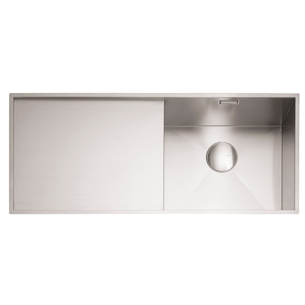 Caple  Nada 100 Single Bowl Sink Left Hand Drainer NA100L - Stainless Steel
