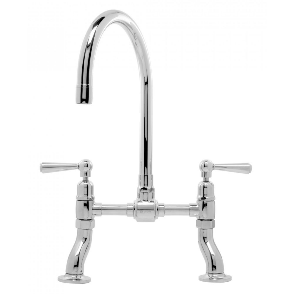 Caple  Putney 2 Lever Bridge Tap PUT/BRI/PS - Polished Steel