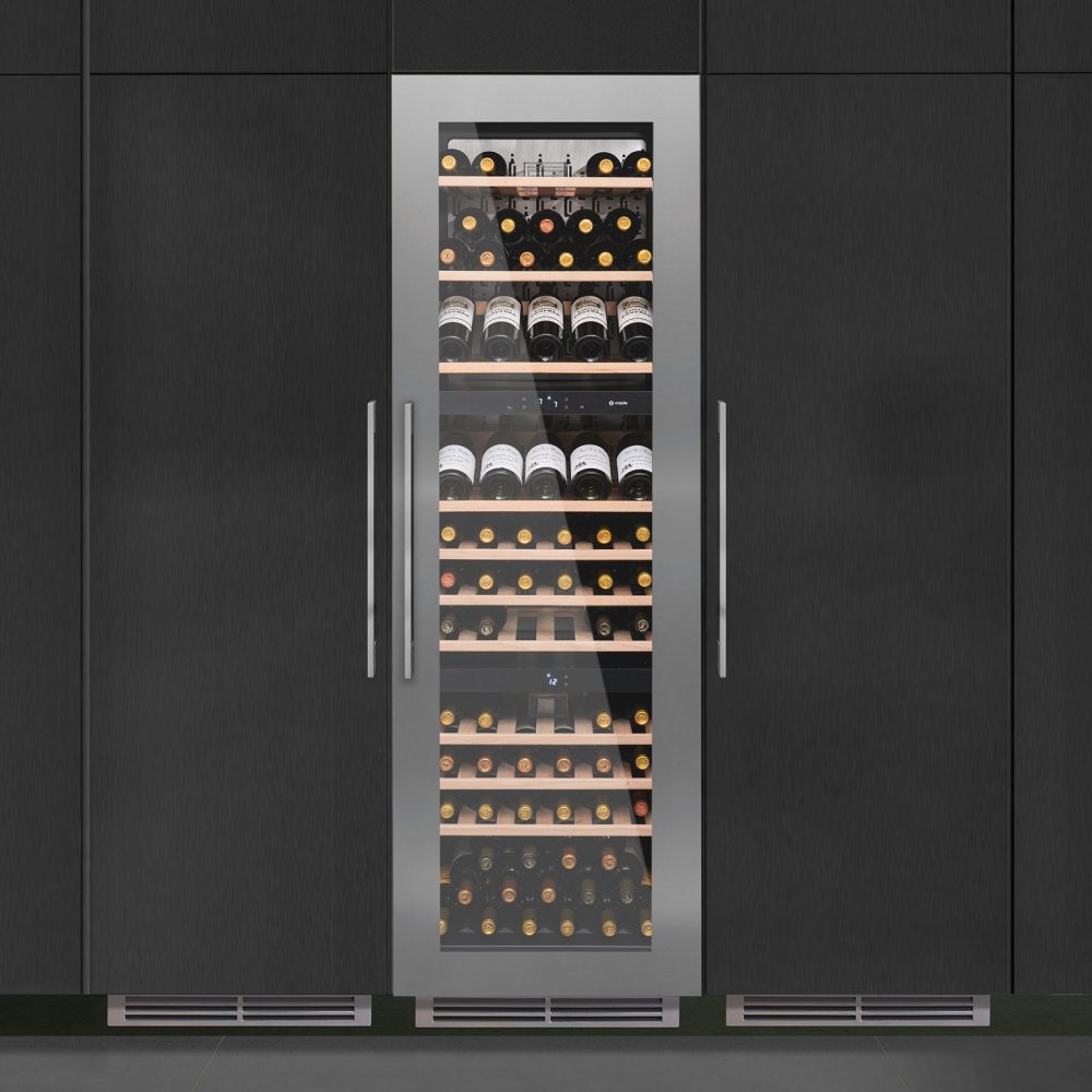 Caple 179cm Integrated In Column Triple Zone Wine Cooler WC1792 - Stainless Steel Caple 179cm Integrated In Column Triple Zone Wine Cooler WC1792 - Stainless Steel