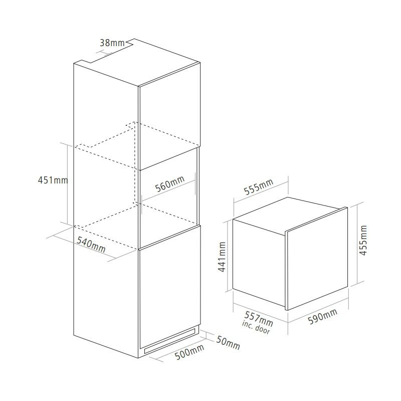 Caple 46cm Integrated In Column Wine Cooler WC6401 - Stainless Steel Caple 46cm Integrated In Column Wine Cooler WC6401 - Stainless Steel