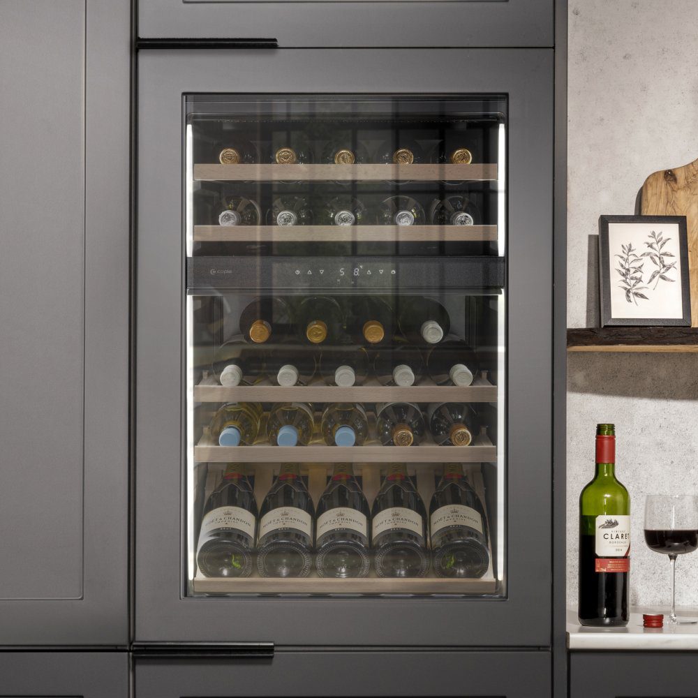 Caple  60cm Integrated In Column Dual Zone Wine Cooler WC6530 - Bespoke