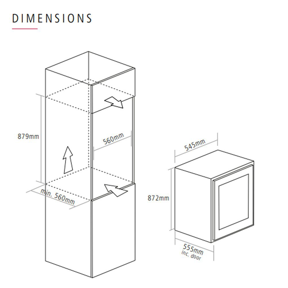Caple 60cm Integrated In Column Dual Zone Wine Cooler WC6530 - Bespoke Caple 60cm Integrated In Column Dual Zone Wine Cooler WC6530 - Bespoke
