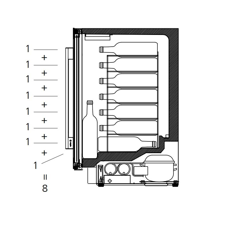 Caple 15cm Undercounter Wine Cooler WI159 - Stainless Steel Caple 15cm Undercounter Wine Cooler WI159 - Stainless Steel