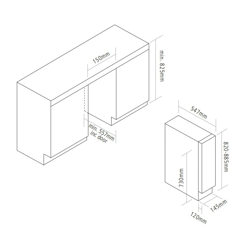Caple 15cm Undercounter Wine Cooler WI159 - Stainless Steel Caple 15cm Undercounter Wine Cooler WI159 - Stainless Steel