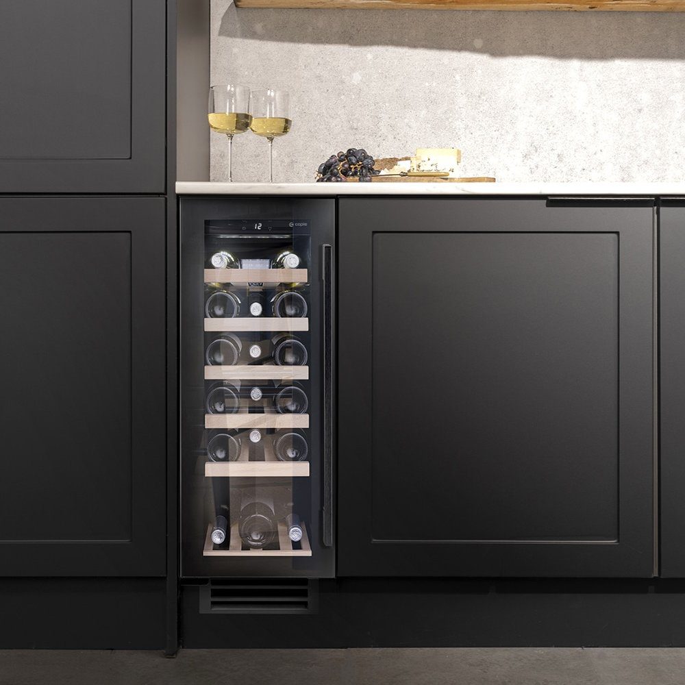 Caple 30cm Undercounter Wine Cooler WI3126BG - Black Caple 30cm Undercounter Wine Cooler WI3126BG - Black