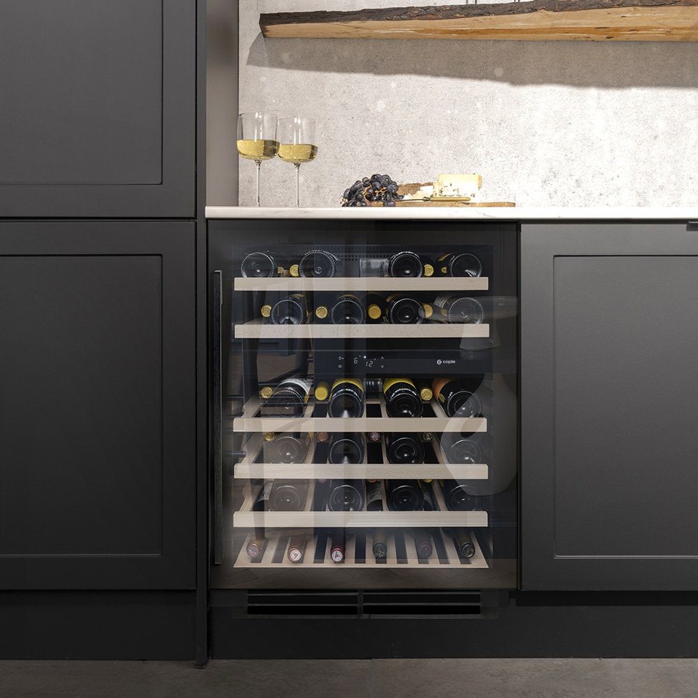 Caple 60cm Undercounter Dual Zone Wine Cooler WI6136BG - Black Caple 60cm Undercounter Dual Zone Wine Cooler WI6136BG - Black