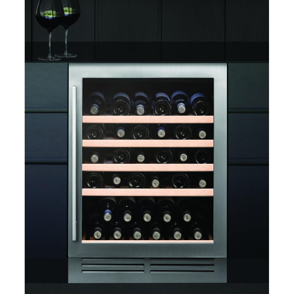Caple  60cm Undercounter Wine Cooler WI6142 - Stainless Steel