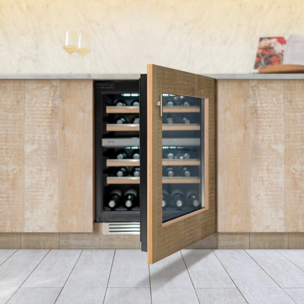 Caple 60cm Sense Premium Integrated Undercounter Dual Zone Wine Cooler WI6161 Caple 60cm Sense Premium Integrated Undercounter Dual Zone Wine Cooler WI6161