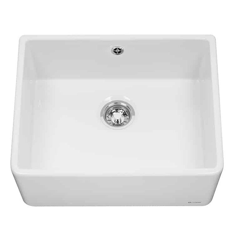 Caple  Yorkshire 60cm Single Bowl Ceramic Sink YORK2 - White