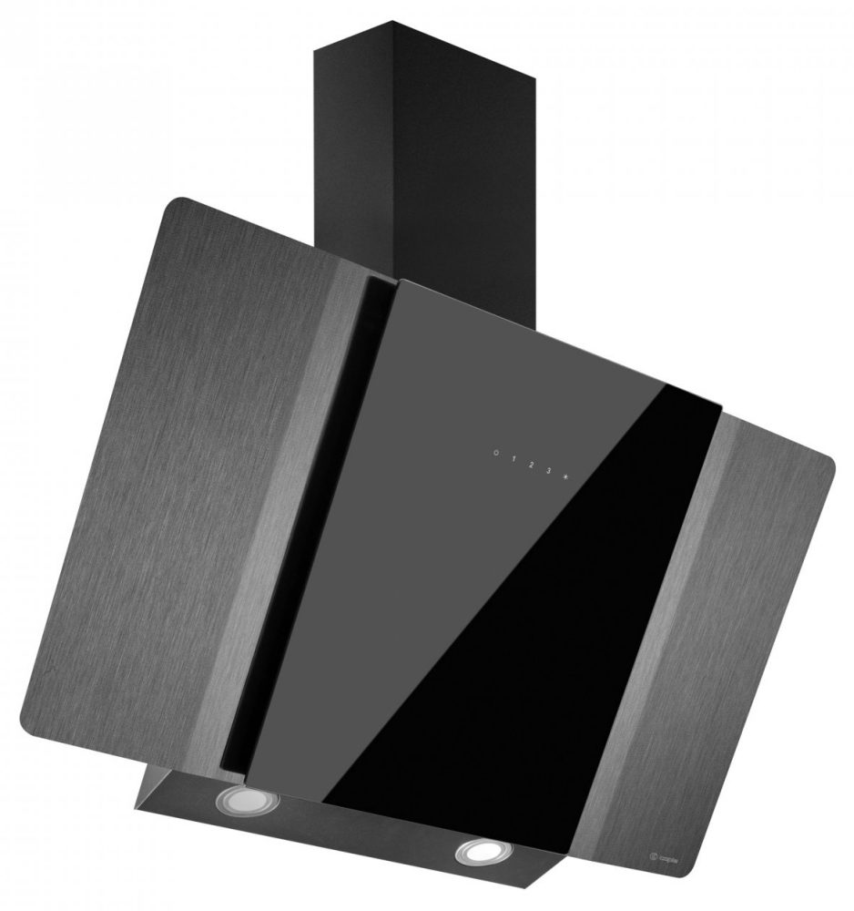 Caple Zella 90cm Angled Chimney Hood ZEL900GM - Gunmetal Caple Zella 90cm Angled Chimney Hood ZEL900GM - Gunmetal