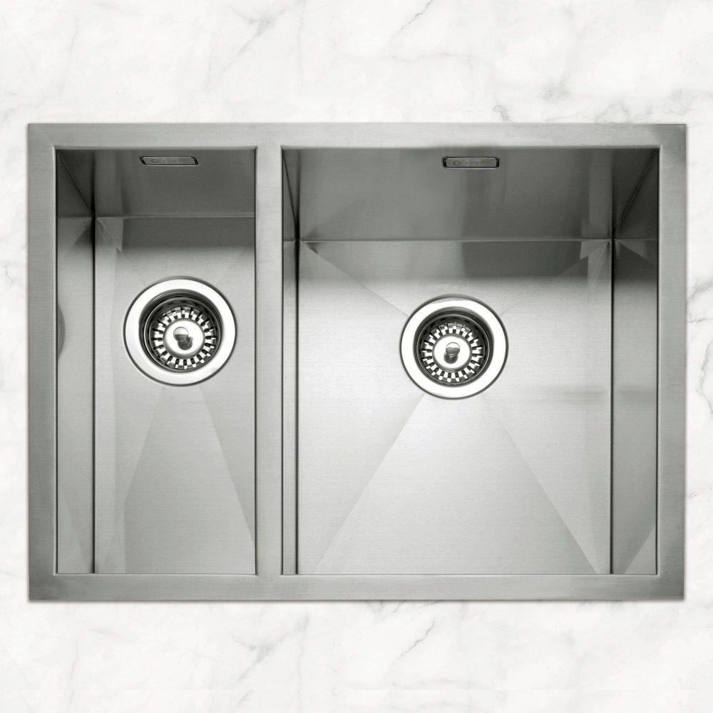 Caple  Zero 150 1.5 Bowl Undermount Sink Left Hand Small Bowl ZERO150L - Stainless Steel