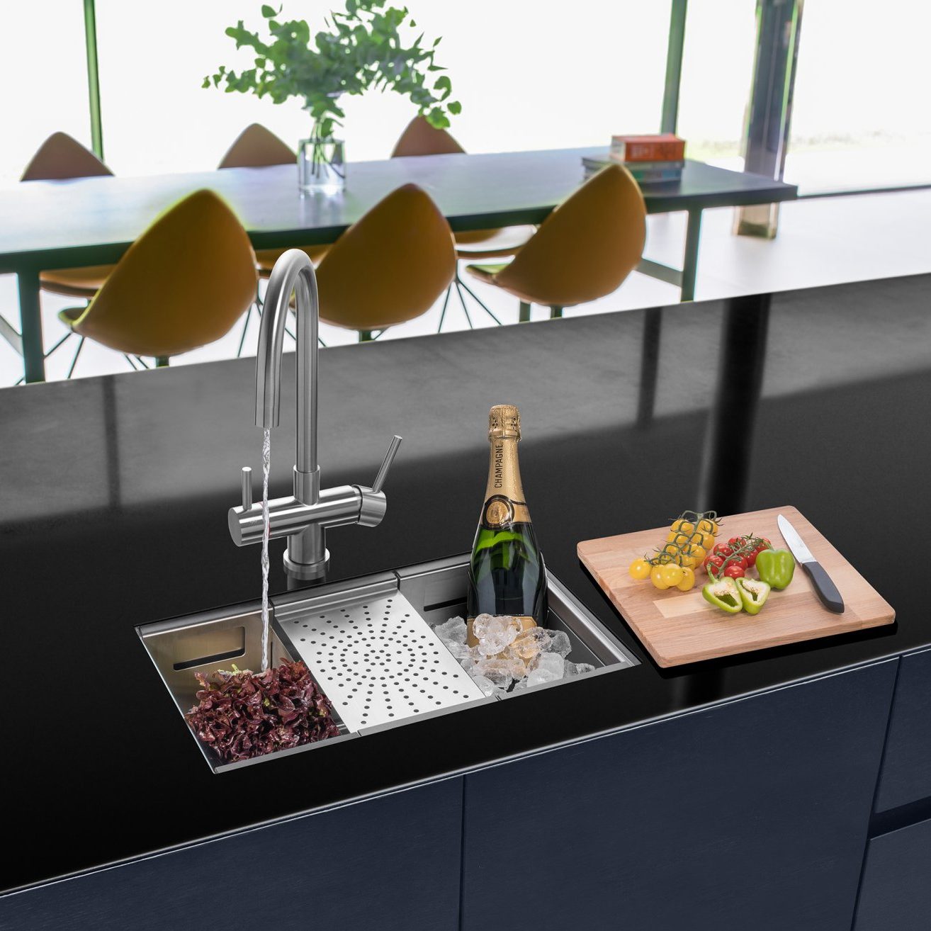 Caple Zona 100 Single Bowl Sink ZONA100 - Stainless Steel Caple Zona 100 Single Bowl Sink ZONA100 - Stainless Steel