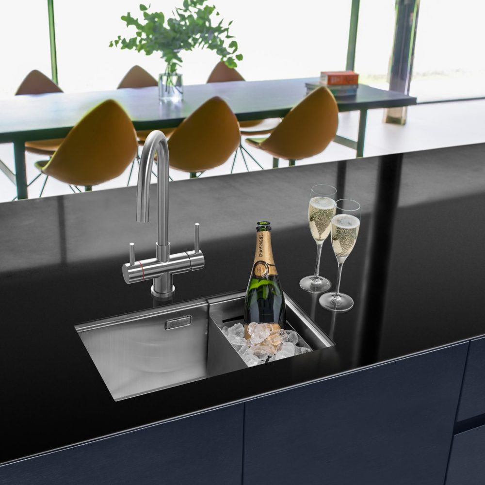 Caple Zona 100 Single Bowl Sink ZONA100 - Stainless Steel Caple Zona 100 Single Bowl Sink ZONA100 - Stainless Steel