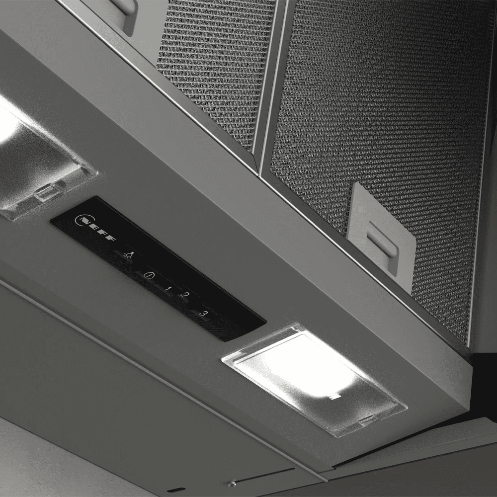 Neff 60cm N30 Integrated Cooker Hood D64MAC1X0B - Silver Neff 60cm N30 Integrated Cooker Hood D64MAC1X0B - Silver