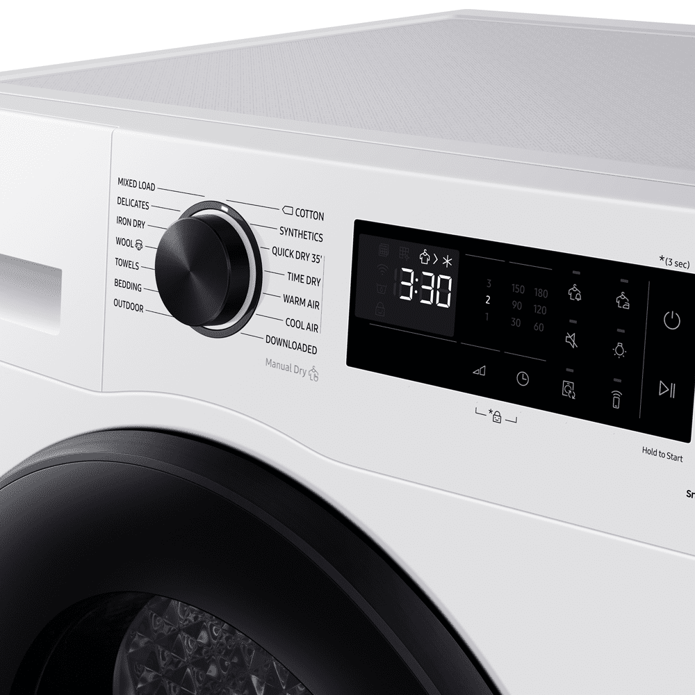Samsung 9kg Series 5 Heat Pump Condenser Tumble Dryer DV90CGC0A0AEEU - White Samsung 9kg Series 5 Heat Pump Condenser Tumble Dryer DV90CGC0A0AEEU - White