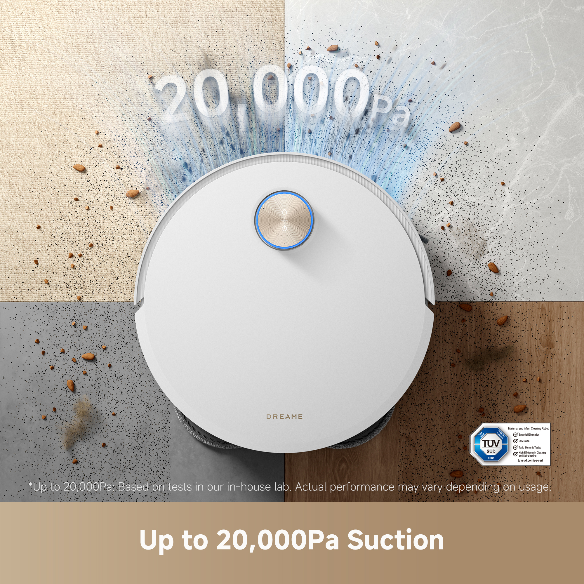 Dreame X50 Ultra Complete Robot Vacuum Cleaner and Mop with Self-Cleaning and Auto-Empty RLX85CE-4 - White Dreame X50 Ultra Complete Robot Vacuum Cleaner and Mop with Self-Cleaning and Auto-Empty RLX85CE-4 - White