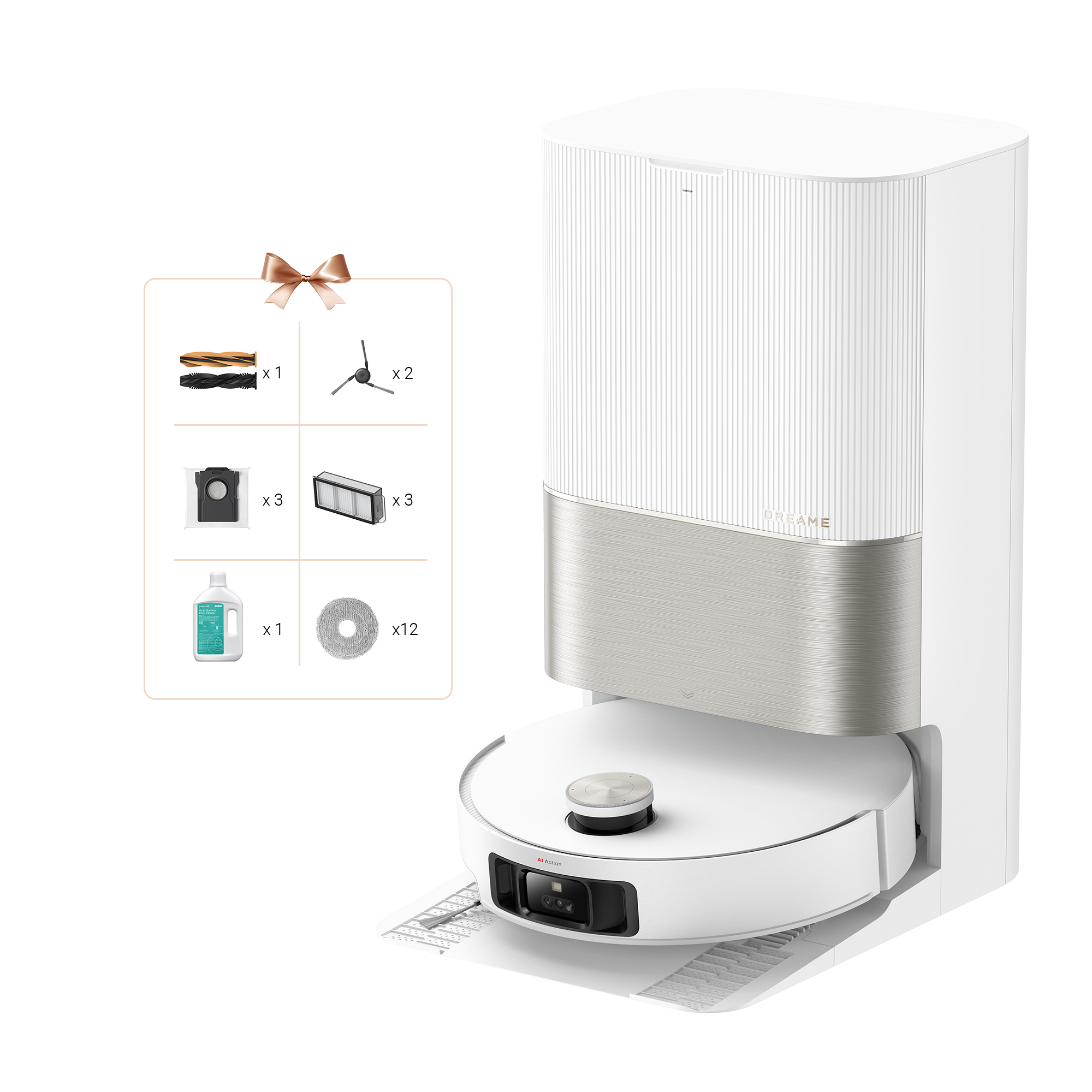 Dreame X50 Ultra Complete Robot Vacuum Cleaner and Mop with Self-Cleaning and Auto-Empty RLX85CE-4 - White Dreame X50 Ultra Complete Robot Vacuum Cleaner and Mop with Self-Cleaning and Auto-Empty RLX85CE-4 - White