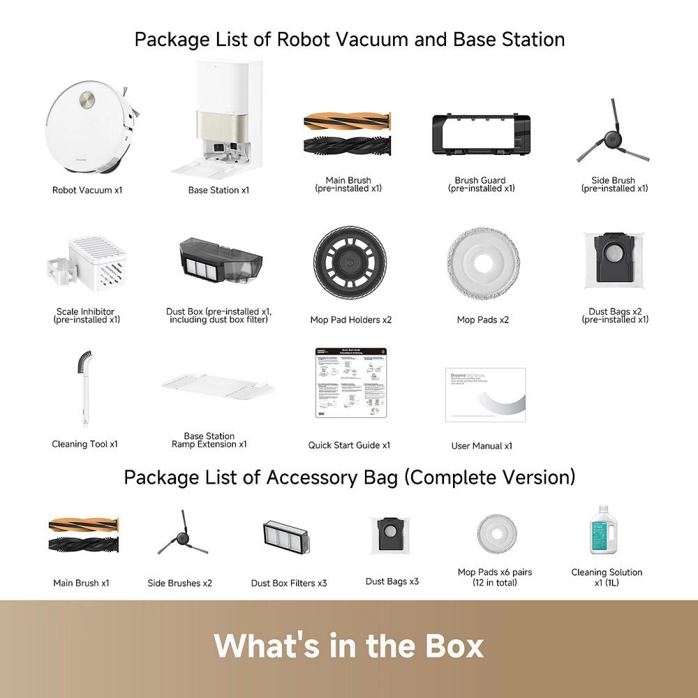 Dreame X50 Ultra Complete Robot Vacuum Cleaner and Mop with Self-Cleaning and Auto-Empty RLX85CE-4 White Dreame X50 Ultra Complete Robot Vacuum Cleaner and Mop with Self-Cleaning and Auto-Empty RLX85CE-4 White